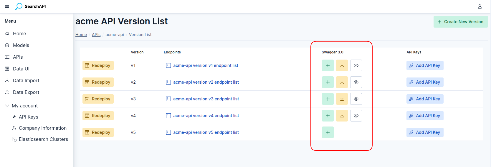 Swagger document creation screenshot